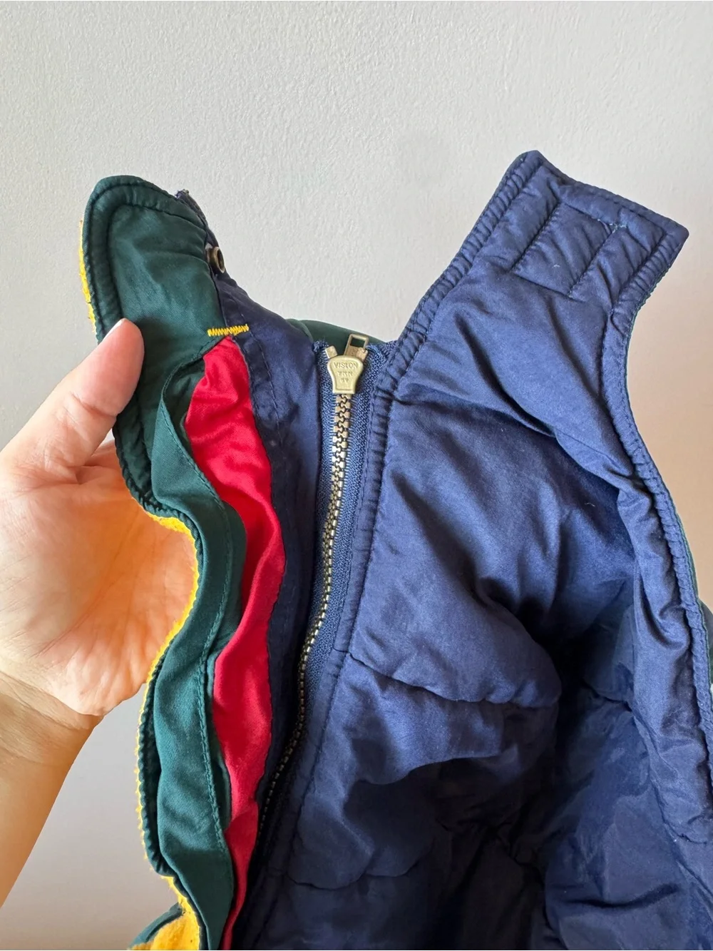 Vintage Sports Universal by Rothschild Rare Colorblock Hooded Ski Jacket Size 2T